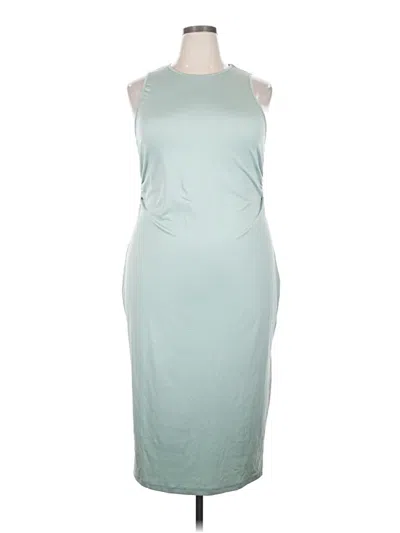 Pre-owned Shein Curve Cocktail Dress In Teal