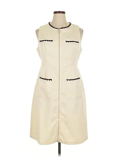 Pre-owned Shein Curve Cocktail Dress In White