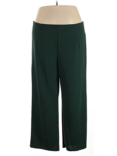 Pre-owned Shein Curve Dress Pants In Green