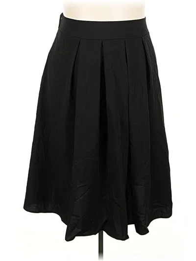 Pre-owned Shein Curve Formal Skirt In Black