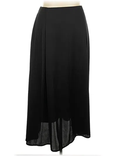 Pre-owned Shein Curve Formal Skirt In Black