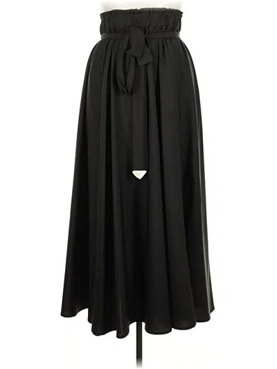 Pre-owned Shein Curve Formal Skirt In Black