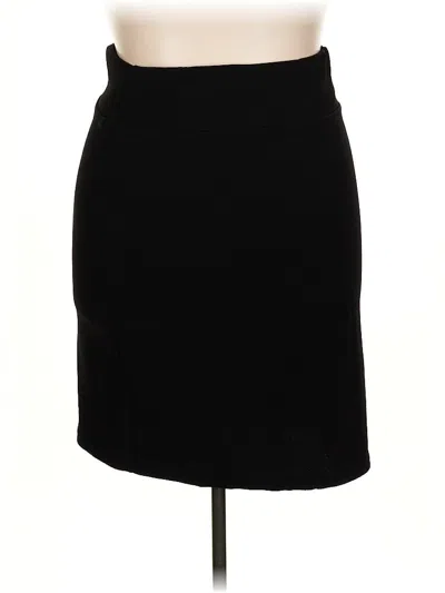 Pre-owned Shein Curve Formal Skirt In Black
