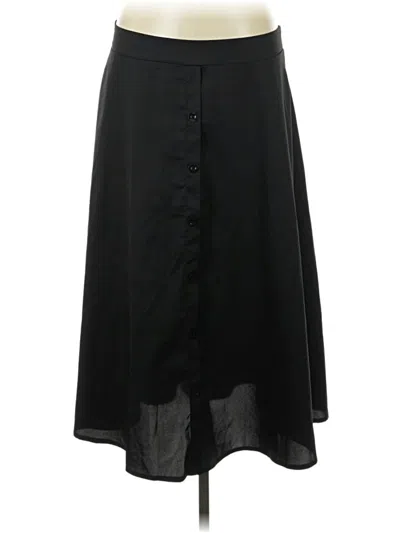 Pre-owned Shein Curve Formal Skirt In Black