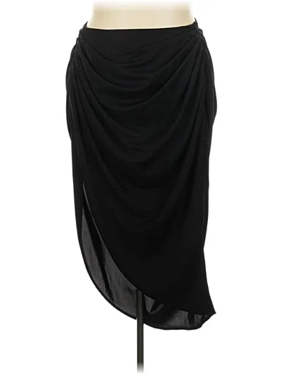 Pre-owned Shein Curve Formal Skirt In Black