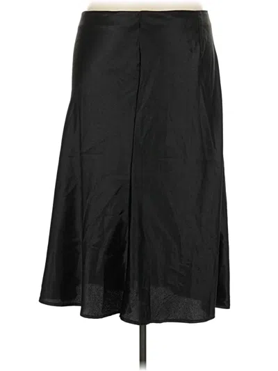 Pre-owned Shein Curve Formal Skirt In Black