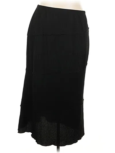 Pre-owned Shein Curve Formal Skirt In Black