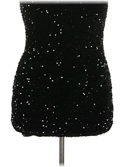 Pre-owned Shein Curve Formal Skirt In Black
