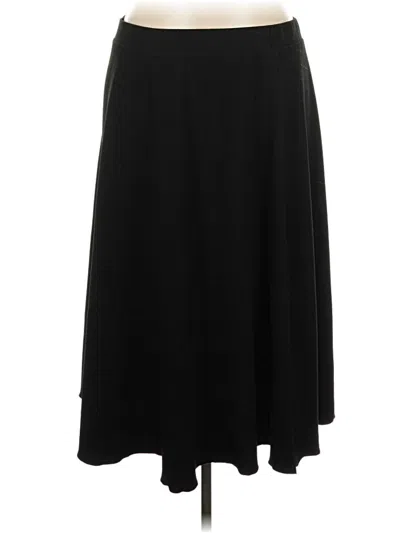 Pre-owned Shein Curve Formal Skirt In Black