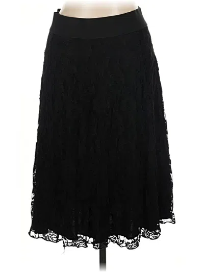 Pre-owned Shein Curve Formal Skirt In Black