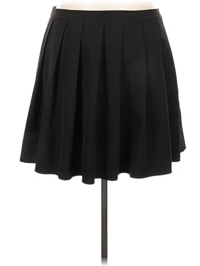 Pre-owned Shein Curve Formal Skirt In Black