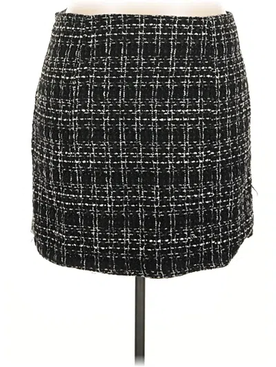 Pre-owned Shein Curve Formal Skirt In Black