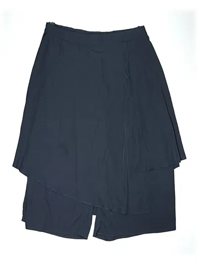 Pre-owned Shein Curve Formal Skirt In Blue