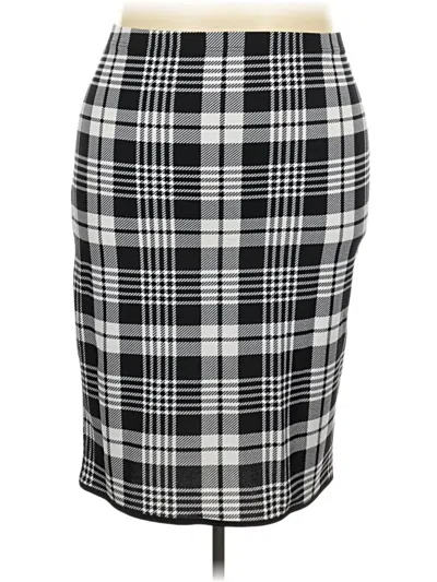 Pre-owned Shein Curve Formal Skirt In Gray