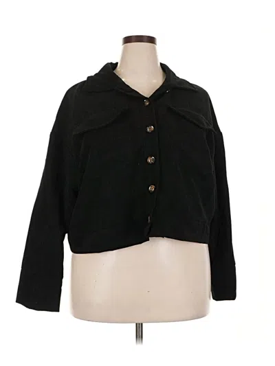 Pre-owned Shein Curve Jacket In Black