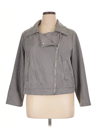 Pre-owned Shein Curve Jacket In Gray