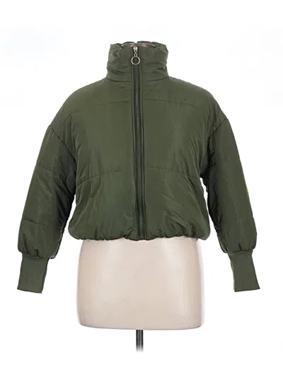 Pre-owned Shein Curve Jacket In Green