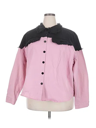 Pre-owned Shein Curve Jacket In Pink
