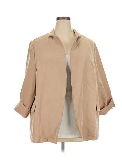 Pre-owned Shein Curve Jacket In Tan