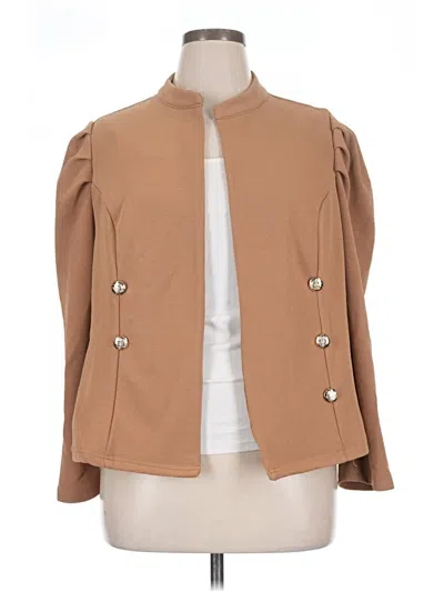 Pre-owned Shein Curve Jacket In Tan
