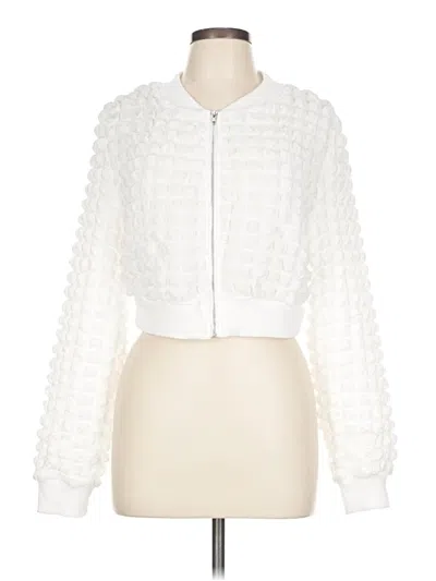 Pre-owned Shein Curve Jacket In White