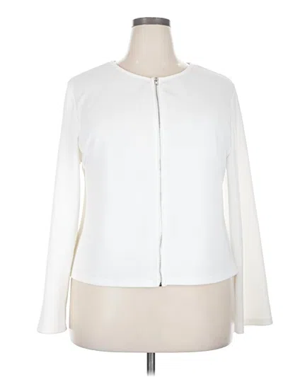 Pre-owned Shein Curve Jacket In White