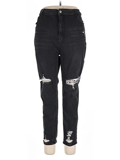 Pre-owned Shein Curve Jeans In Black