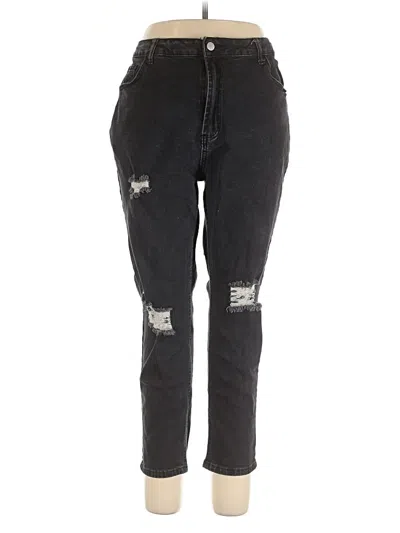 Pre-owned Shein Curve Jeans In Black