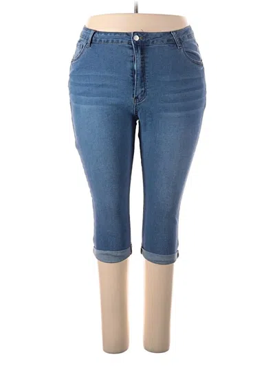 Pre-owned Shein Curve Jeans In Blue