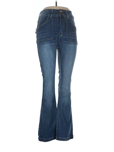 Pre-owned Shein Curve Jeans In Blue