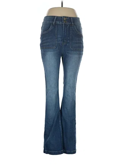 Pre-owned Shein Curve Jeans In Blue
