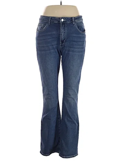 Pre-owned Shein Curve Jeans In Blue