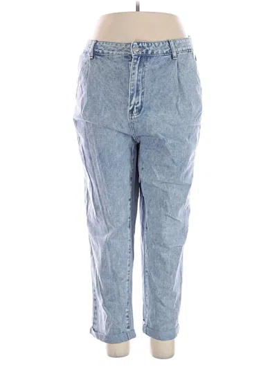 Pre-owned Shein Curve Jeans In Blue