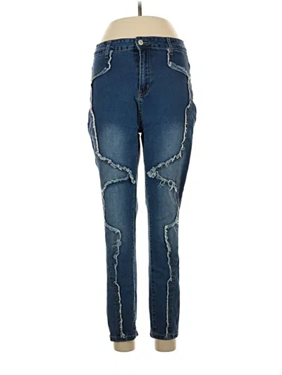 Pre-owned Shein Curve Jeans In Blue
