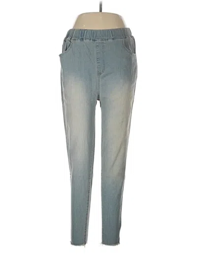 Pre-owned Shein Curve Jeans In Blue