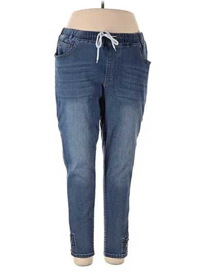 Pre-owned Shein Curve Jeans In Blue