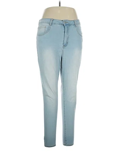 Pre-owned Shein Curve Jeans In Blue