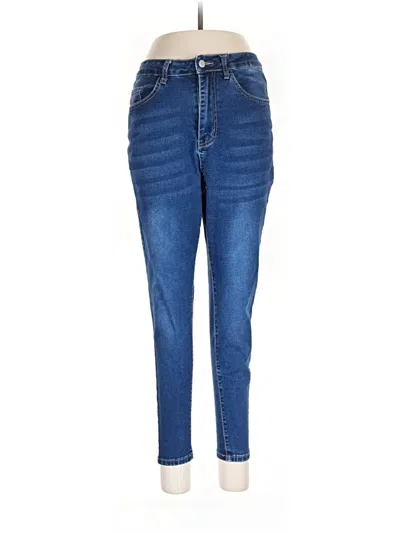 Pre-owned Shein Curve Jeans In Blue