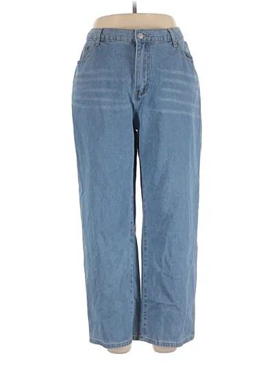 Pre-owned Shein Curve Jeans In Blue