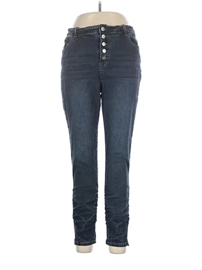 Pre-owned Shein Curve Jeans In Blue