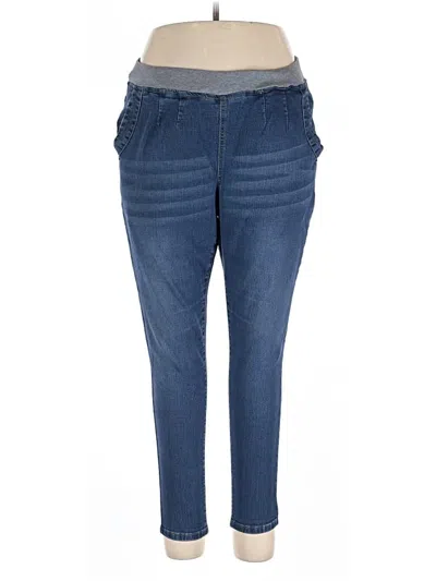 Pre-owned Shein Curve Jeans In Blue