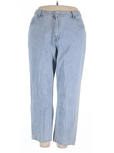 Pre-owned Shein Curve Jeans In Blue