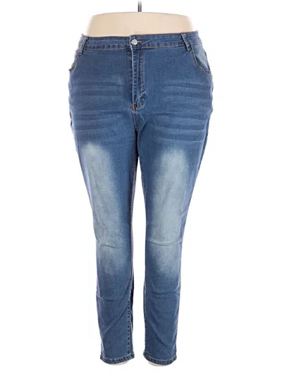 Pre-owned Shein Curve Jeans In Blue
