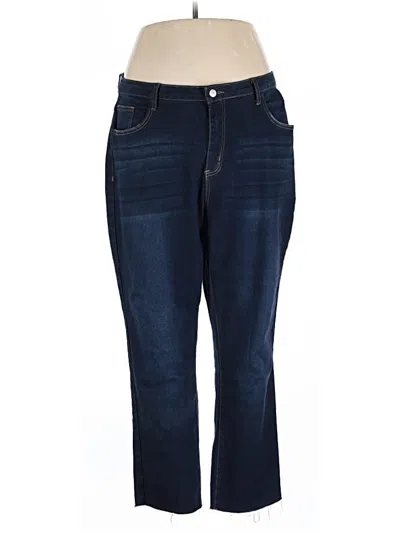 Pre-owned Shein Curve Jeans In Blue