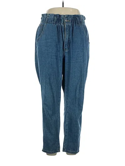Pre-owned Shein Curve Jeans In Blue