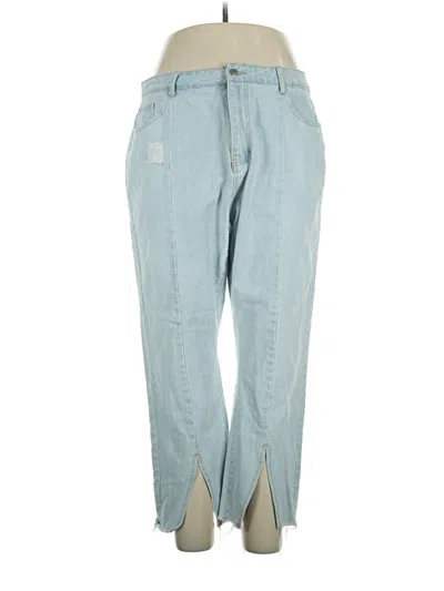 Pre-owned Shein Curve Jeans In Blue