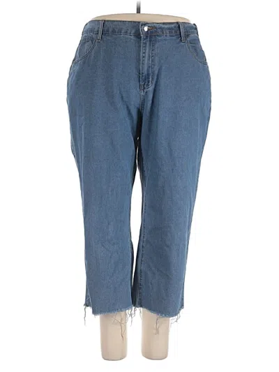 Pre-owned Shein Curve Jeans In Blue
