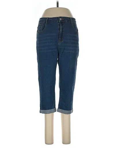 Pre-owned Shein Curve Jeans In Blue