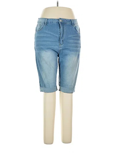 Pre-owned Shein Curve Jeans In Blue