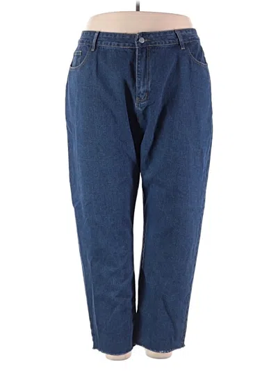 Pre-owned Shein Curve Jeans In Blue